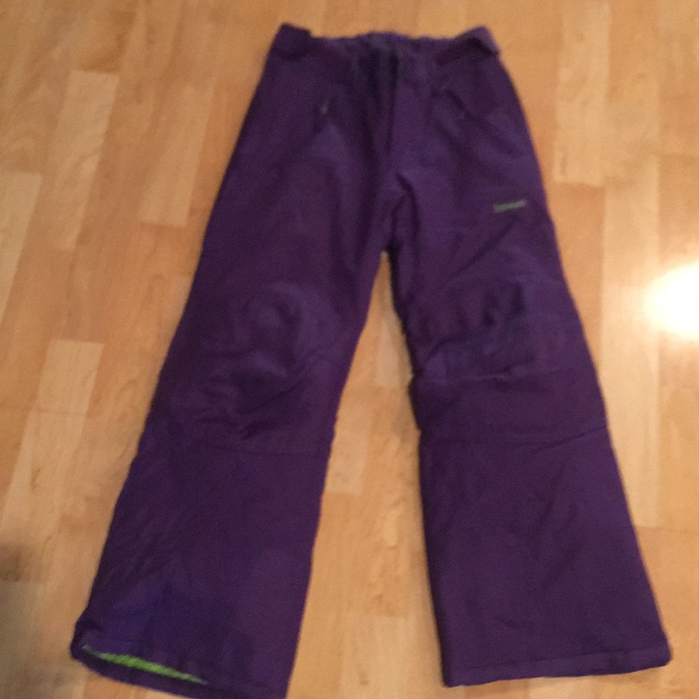 Kids purple ski/snowboard pants medium